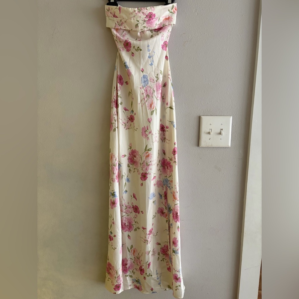 Altar'd State Pink and Blue Floral Dress